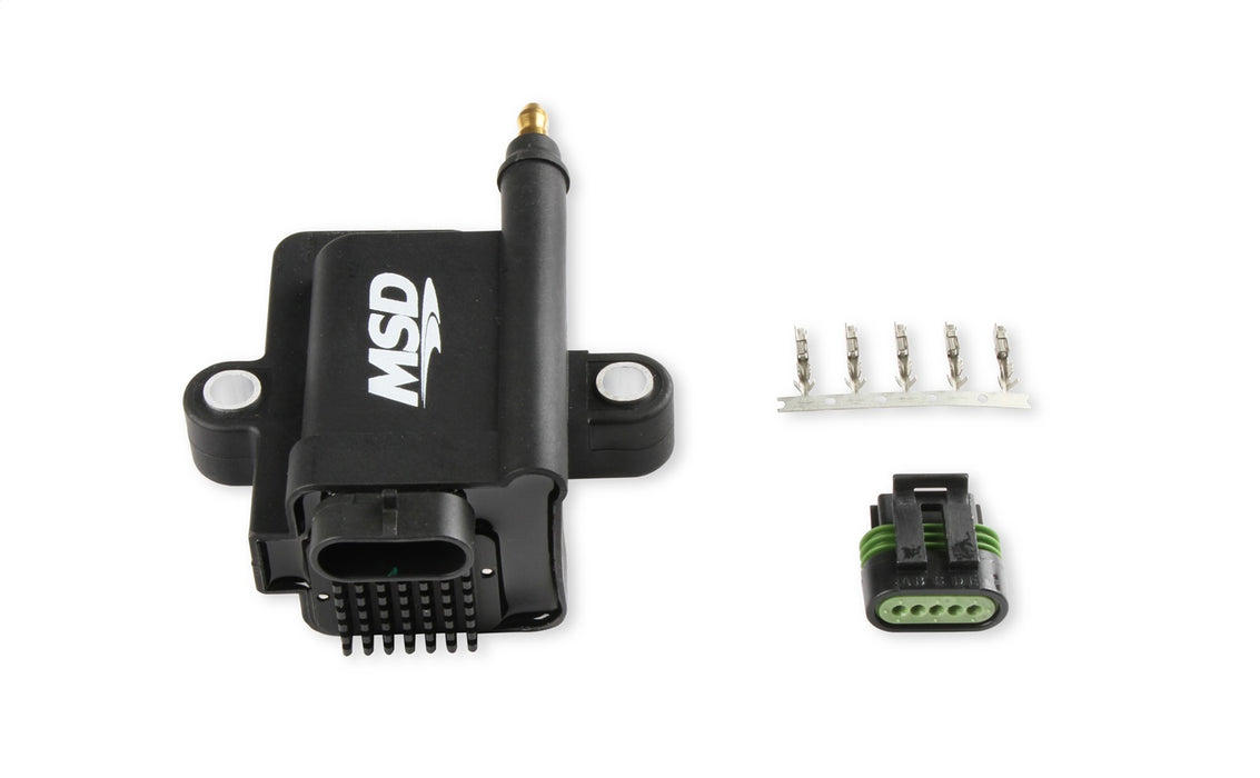 MSD 82893 MSD Smart Coil; 5.2 mH; 201 mJ; 0.55 Ohms; 69:1 Turns Ratio; 50000 Volts; Black; - Truck Part Superstore