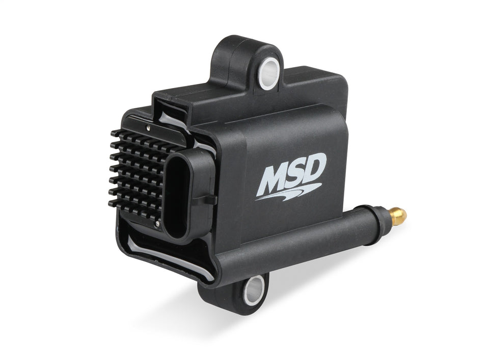 MSD 82893 MSD Smart Coil; 5.2 mH; 201 mJ; 0.55 Ohms; 69:1 Turns Ratio; 50000 Volts; Black; - Truck Part Superstore