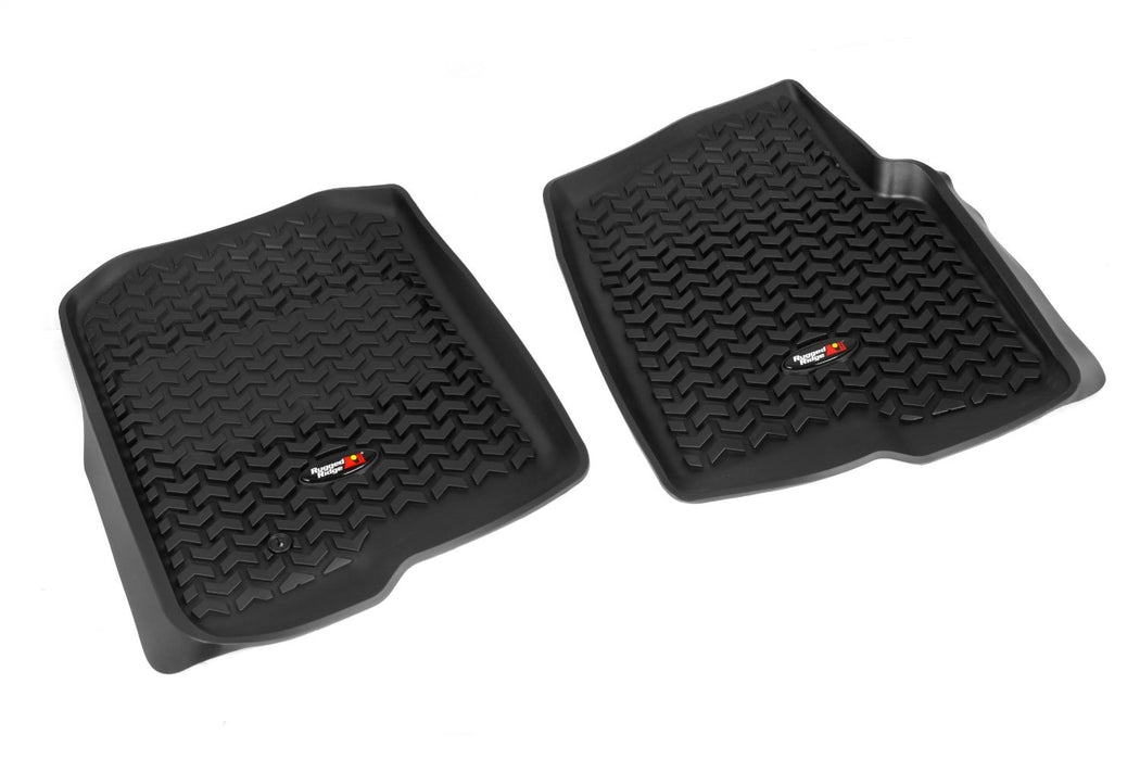 Rugged Ridge 82902.01 All Terrain Floor Liner; Front; Pair; Black; - Truck Part Superstore