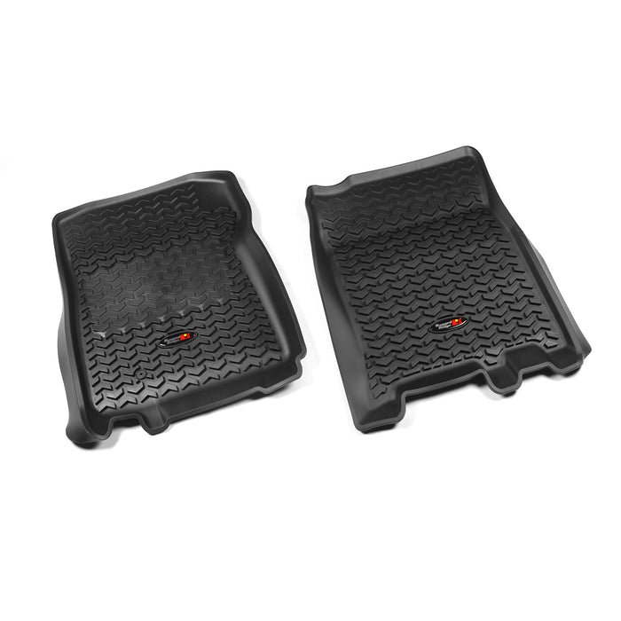 Rugged Ridge 82902.04 All Terrain Floor Liner; Front; Pair; Black; - Truck Part Superstore