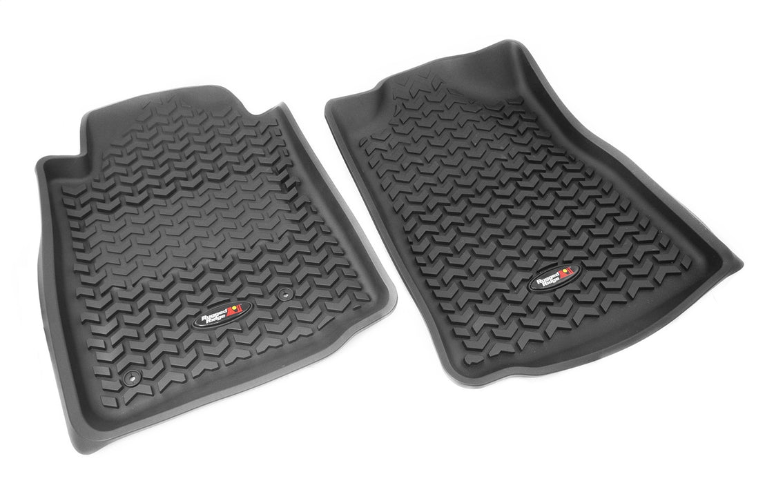 Rugged Ridge 82904.15 All Terrain Floor Liner; Front; Pair; Black; - Truck Part Superstore