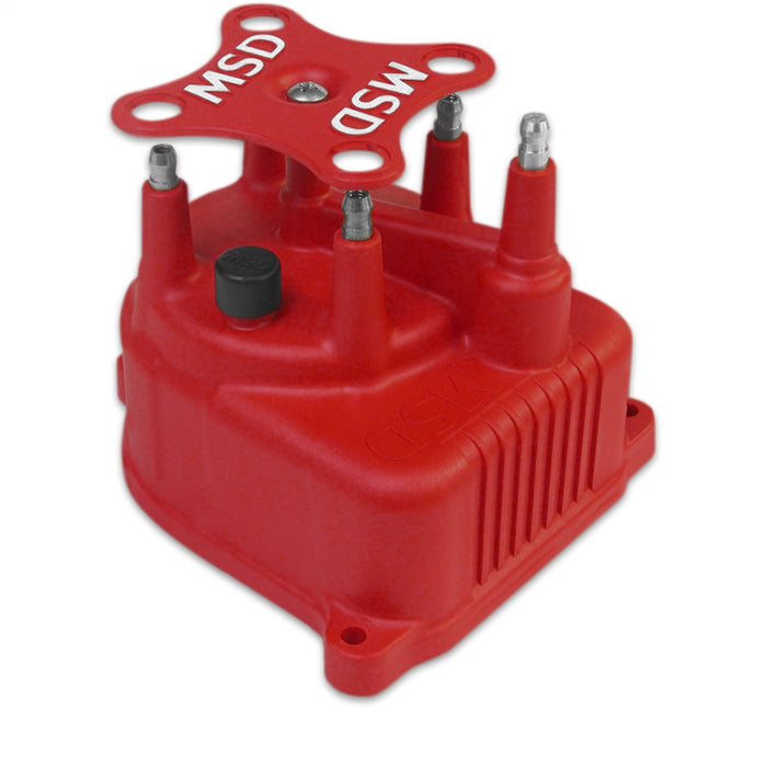 MSD 82922 Sport Compact Modified Distributor Cap; Extreme Power; Red; - Truck Part Superstore