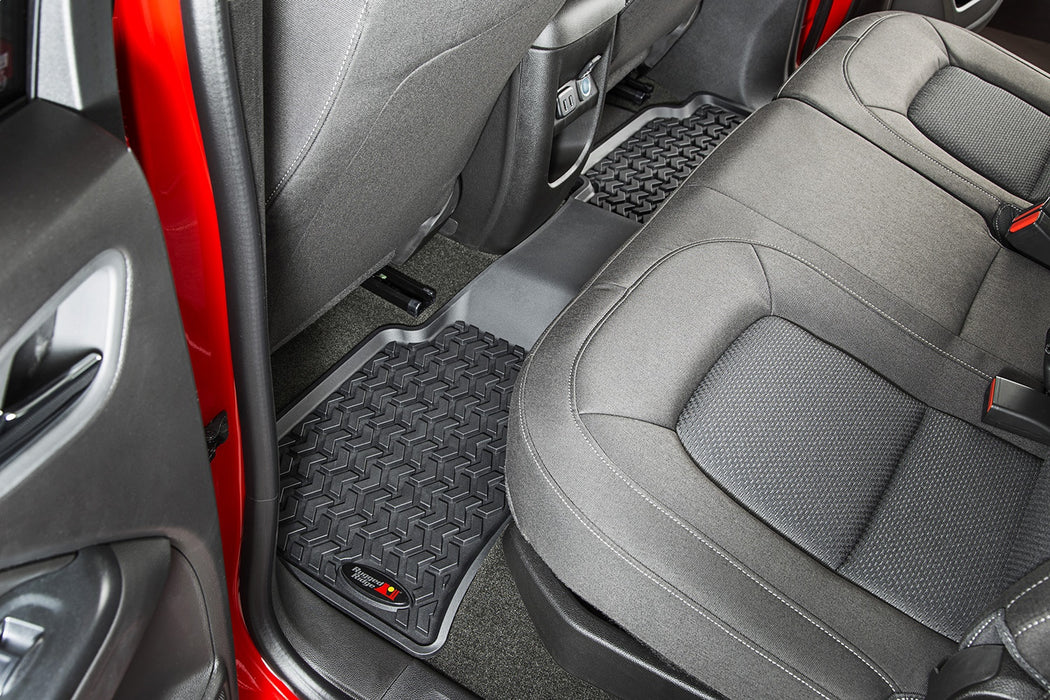Rugged Ridge 82951.15 Floor Liner; Rear; Black; - Truck Part Superstore