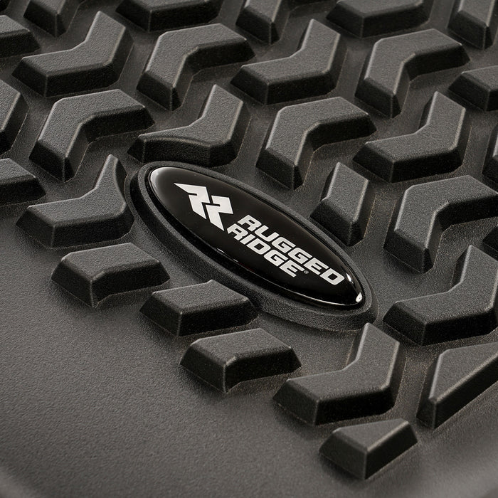 Rugged Ridge 82951.17 Floor Liner; Rear; Black; - Truck Part Superstore