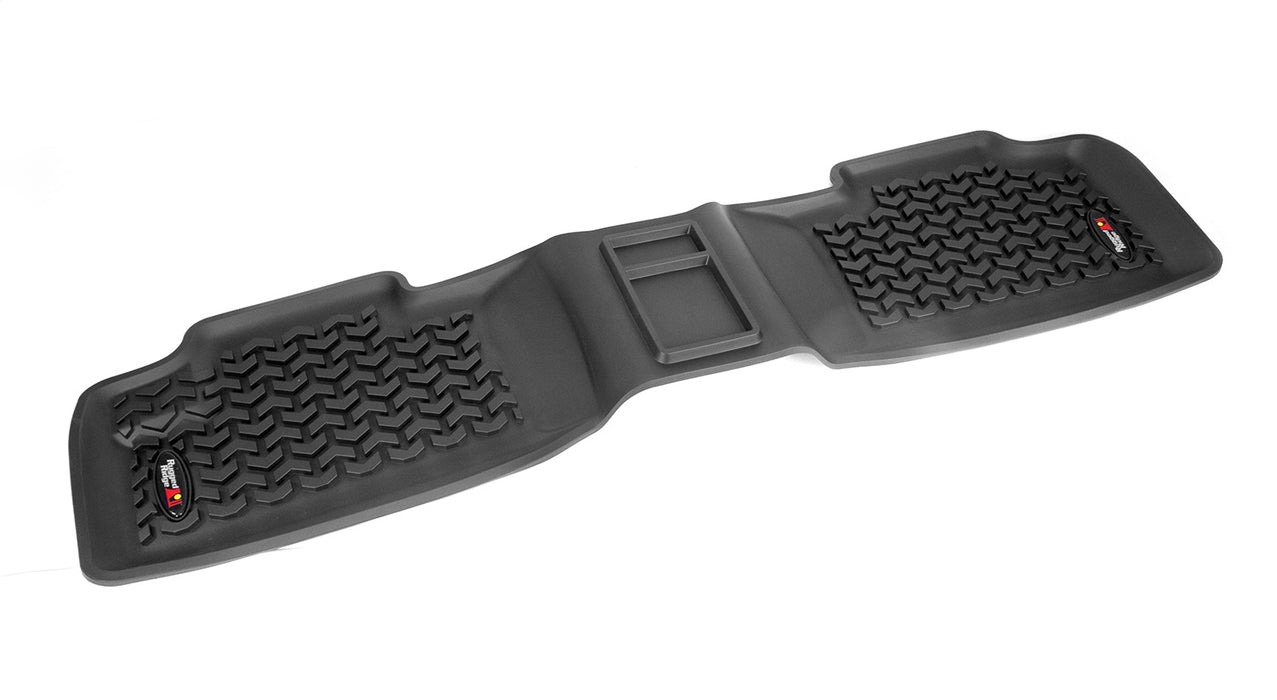 Rugged Ridge 82954.30 All Terrain Floor Liner; Rear; 1 pc.; Black; - Truck Part Superstore