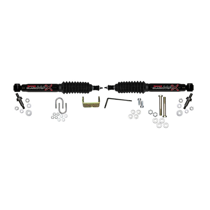 Skyjacker 8296 Steering Stabilizer Dual Kit Black  Dual Kit Can Only Be Used w/Skyjacker Suspension Lift Skyjacker - Truck Part Superstore
