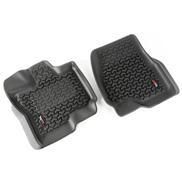 Rugged Ridge 82987.05 Floor Liner Kit; Front/Rear; Black; 3 Pc; - Truck Part Superstore