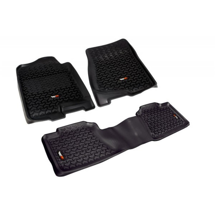Rugged Ridge 82989.01 All Terrain Floor Liner; Front And Rear; Black; - Truck Part Superstore