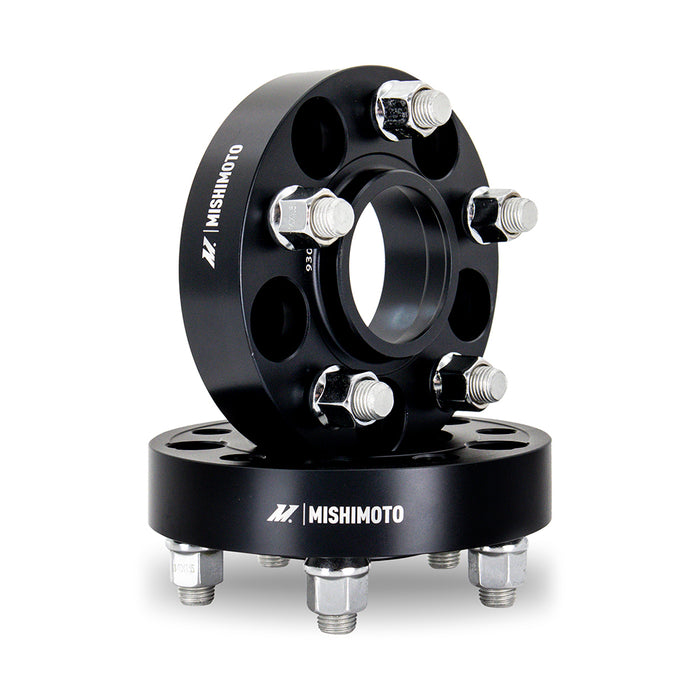 Mishimoto MMWS-001-300BK Wheel Spacers, 5X114.3, 70.5mm Center Bore, M14 X 1.5, 1.20-in Thick, Black - Truck Part Superstore
