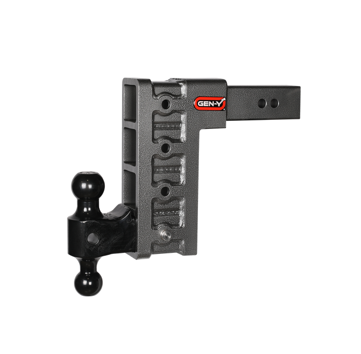 GEN-Y Hitch GH-614 MEGA-DUTY 2.5" Shank 9" Drop 3K TW 21K Hitch & GH-061 Dual-Ball - Truck Part Superstore