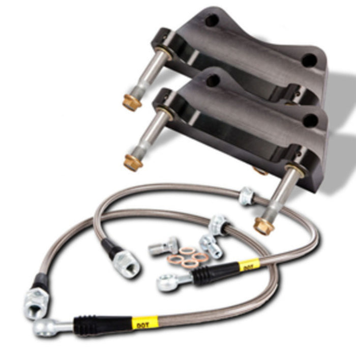 StopTech 83.055.0043.R1 StopTech Trophy Sport Big Brake Kit; Silver Caliper; Slotted 2 Piece Rotor; Rear - Truck Part Superstore