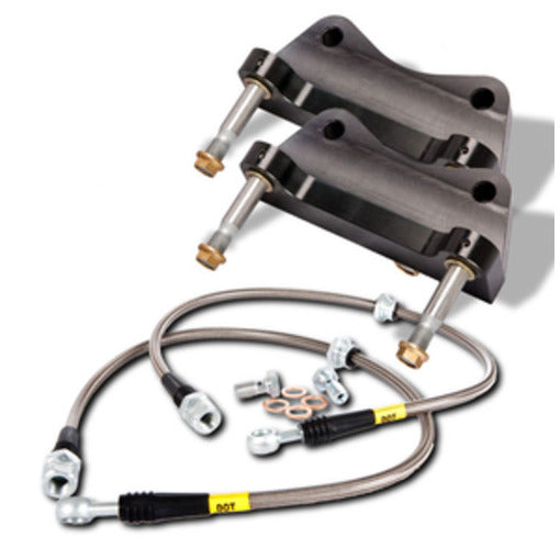 StopTech 83.058.4300.53 StopTech Big Brake Kit; Black Caliper; Slotted Two-Piece Zinc Coated Rotor; Rear - Truck Part Superstore