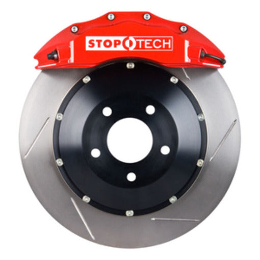 StopTech 83.157.6700.71 StopTech Big Brake Kit; Red Caliper; Slotted Two-Piece Rotor; Rear - Truck Part Superstore