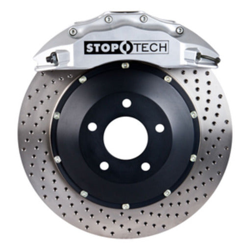 StopTech 83.160.6D00.62 StopTech Big Brake Kit; Silver Caliper; Drilled Two-Piece Rotor; Front - Truck Part Superstore