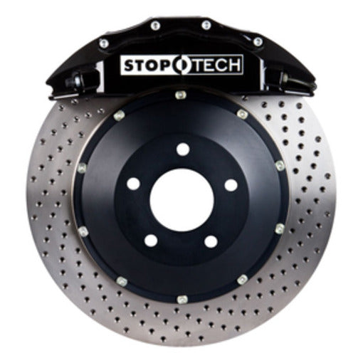 StopTech 83.180.6700.52 StopTech Big Brake Kit; Black Caliper; Drilled Two-Piece Rotor; Front - Truck Part Superstore