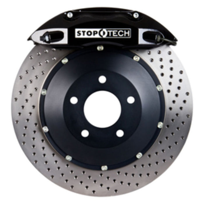 StopTech 83.548.4300.52 StopTech Big Brake Kit; Black Caliper; Drilled Two-Piece Rotor; Front - Truck Part Superstore
