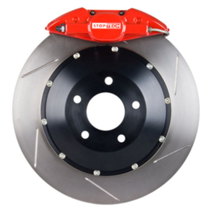 StopTech 83.647.0023.71 StopTech Big Brake Kit; Red Caliper; Drilled Two-Piece Rotor; Rear - Truck Part Superstore