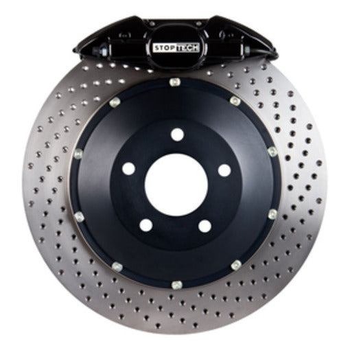 StopTech 83.836.0023.52 StopTech Big Brake Kit; Black Caliper; Drilled Two-Piece Rotor; Rear - Truck Part Superstore