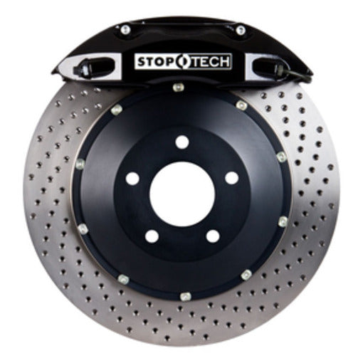 StopTech 83.857.0047.52 StopTech Big Brake Kit; Black Caliper; Drilled Two-Piece Rotor; Rear - Truck Part Superstore