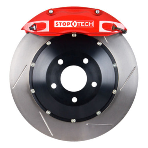 StopTech 83.892.4300.71 StopTech Big Brake Kit; Red Caliper; Drilled Two-Piece Rotor; Front - Truck Part Superstore