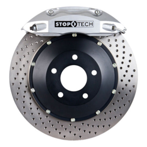 StopTech 83.893.4300.62 StopTech Big Brake Kit; Silver Caliper; Drilled 2 Pc. Zinc Coated Rotor; Front - Truck Part Superstore