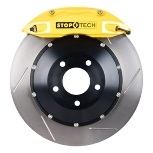 StopTech 83.893.4300.81 StopTech Big Brake Kit; Yellow Caliper; Drilled 2 Pc. Zinc Coated Rotor; Front - Truck Part Superstore