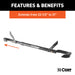 CURT 18016 22-1/2in. to 31in. Adjustable Bike Adapter Beam for Angled Frames - Truck Part Superstore