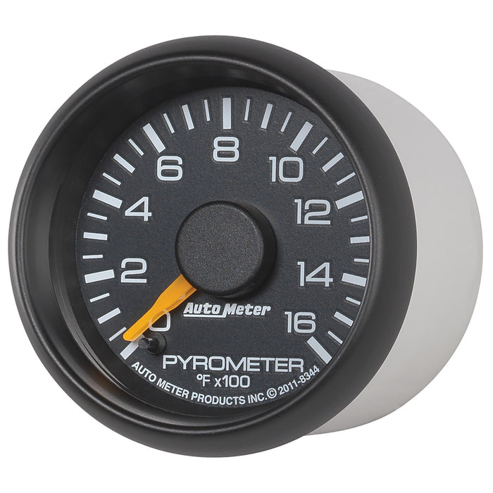 AutoMeter 8344 GAUGE; PYROMETER (EGT); 2 1/16in.; 1600deg.F; STEPPER MOTOR; GM FACTORY MATCH - Truck Part Superstore
