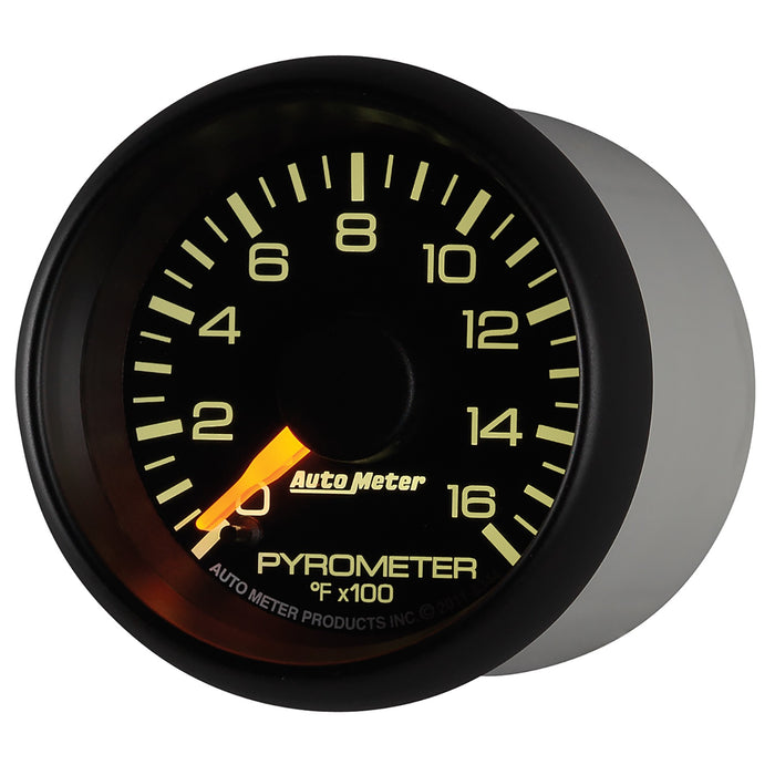 AutoMeter 8344 GAUGE; PYROMETER (EGT); 2 1/16in.; 1600deg.F; STEPPER MOTOR; GM FACTORY MATCH - Truck Part Superstore