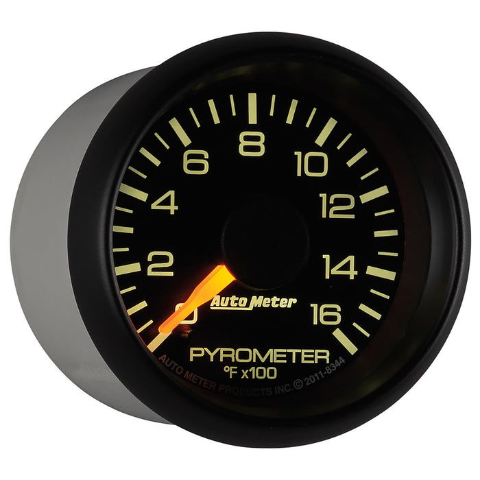 AutoMeter 8344 GAUGE; PYROMETER (EGT); 2 1/16in.; 1600deg.F; STEPPER MOTOR; GM FACTORY MATCH - Truck Part Superstore