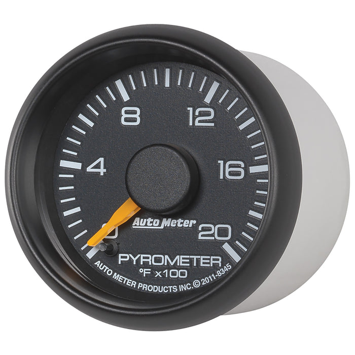 AutoMeter 8345 GAUGE; PYROMETER (EGT); 2 1/16in.; 2000deg.F; STEPPER MOTOR; GM FACTORY MATCH - Truck Part Superstore