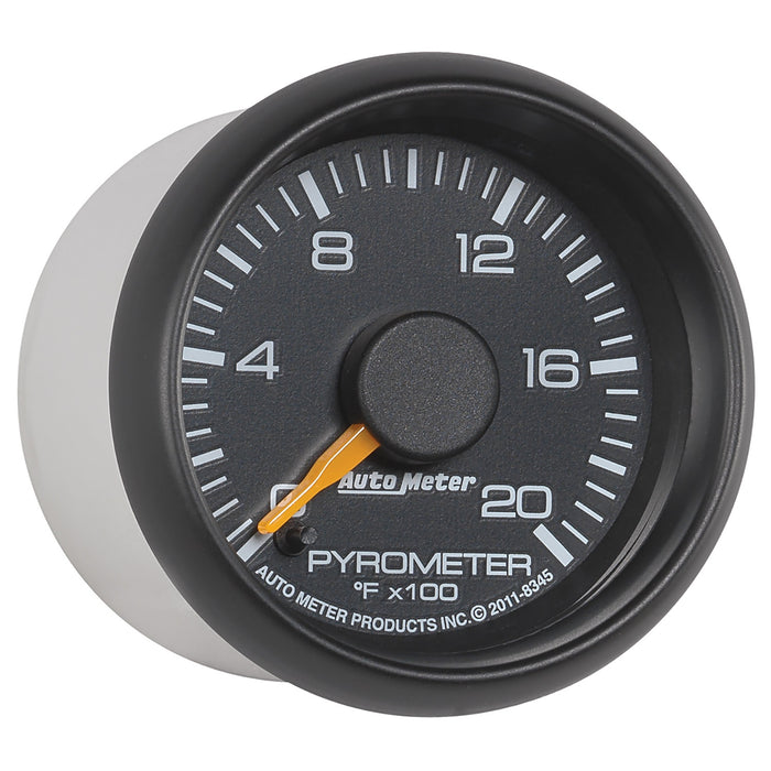 AutoMeter 8345 GAUGE; PYROMETER (EGT); 2 1/16in.; 2000deg.F; STEPPER MOTOR; GM FACTORY MATCH - Truck Part Superstore