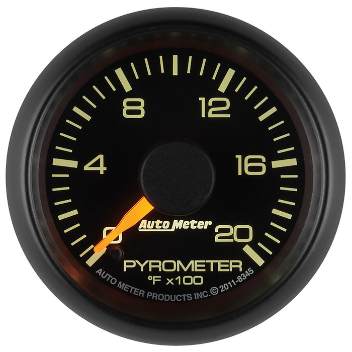 AutoMeter 8345 GAUGE; PYROMETER (EGT); 2 1/16in.; 2000deg.F; STEPPER MOTOR; GM FACTORY MATCH - Truck Part Superstore