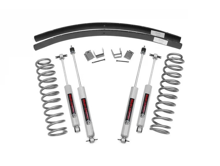 Rough Country 630N2 3 Inch Jeep Suspension Lift System N3 Shocks 84-01 Cherokee XJ Rough Country - Truck Part Superstore