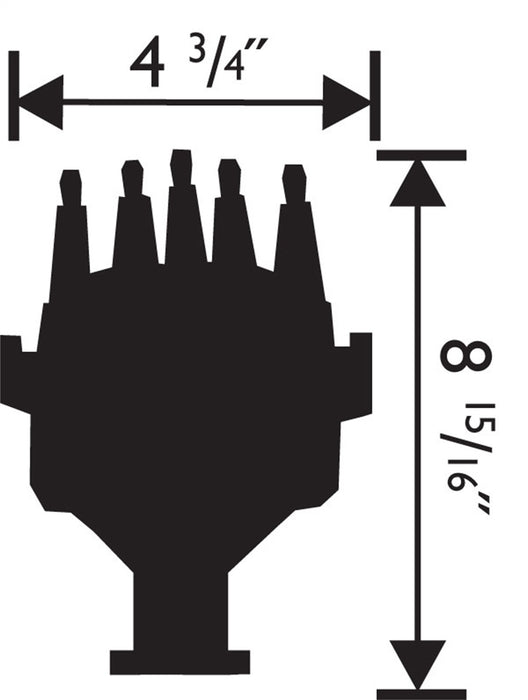 MSD 83506 Pro-Billet Marine Ready-To-Run Distributor; Ford 351C-460; Iron Gear; Red; - Truck Part Superstore