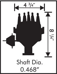 MSD 83521 Ready-To-Run Distributor; Steel Gear; - Truck Part Superstore