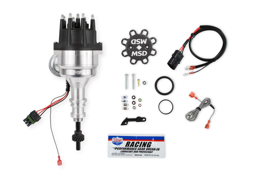 MSD 835251 Ready-To-Run Distributor; Steel Gear; Small Diameter Black Cap; - Truck Part Superstore