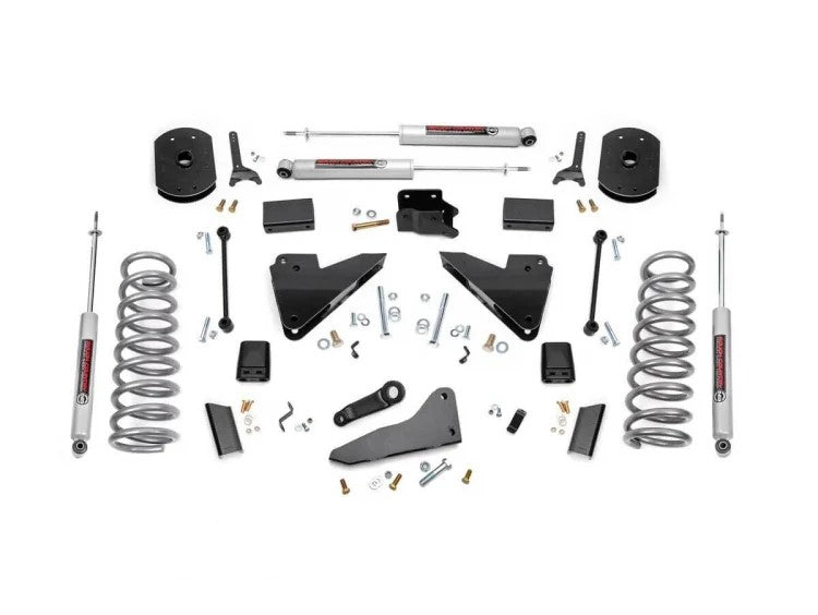Rough Country 36420 5 Inch Suspension Lift Kit Coil Springs Radius Drops 14-18 RAM 2500 4WD Gas Rough Country - Truck Part Superstore