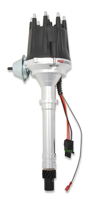 MSD 83605 Pro-Billet Distributor; Fits Chevy V8 w/Module; Black Cap; - Truck Part Superstore