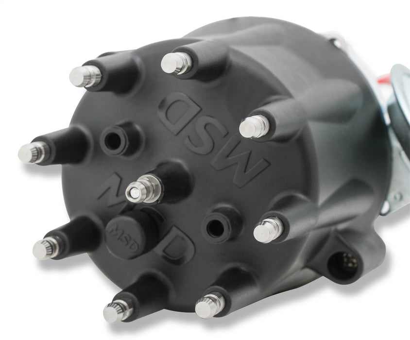 MSD 83605 Pro-Billet Distributor; Fits Chevy V8 w/Module; Black Cap; - Truck Part Superstore