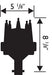 MSD 83606 Pro-Billet Marine Ready-To-Run Distributor; Chevy V8; Iron Gear; Red; - Truck Part Superstore
