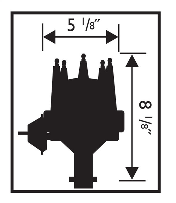 MSD 83603 MSD Distributor; Chevy V8 w/Module; Black; - Truck Part Superstore
