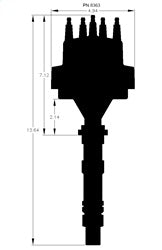 MSD 8363 Pro-Billet Distributor - Truck Part Superstore