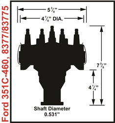 MSD 8377 Crank Trigger Distributor - Truck Part Superstore