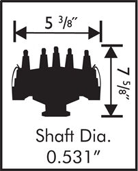 MSD 8378 Crank Trigger Distributor - Truck Part Superstore
