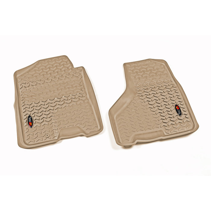 Rugged Ridge 83903.04 All Terrain Floor Liner; Front; Pair; Tan; - Truck Part Superstore