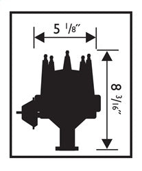 MSD 8393 Ready-To-Run Distributor; Chevrolet W Engines; Iron Gear; - Truck Part Superstore