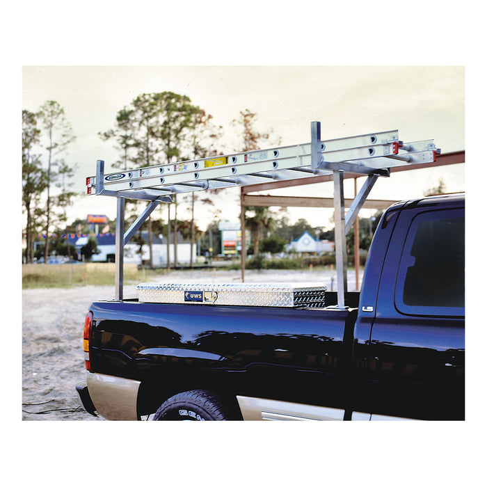 UWS UWS-LADDERRACK UWS UWS-LADDERRACK 48-Inch x 24-Inch Aluminum Ladder Rack for Truck; 2-Pack - Truck Part Superstore