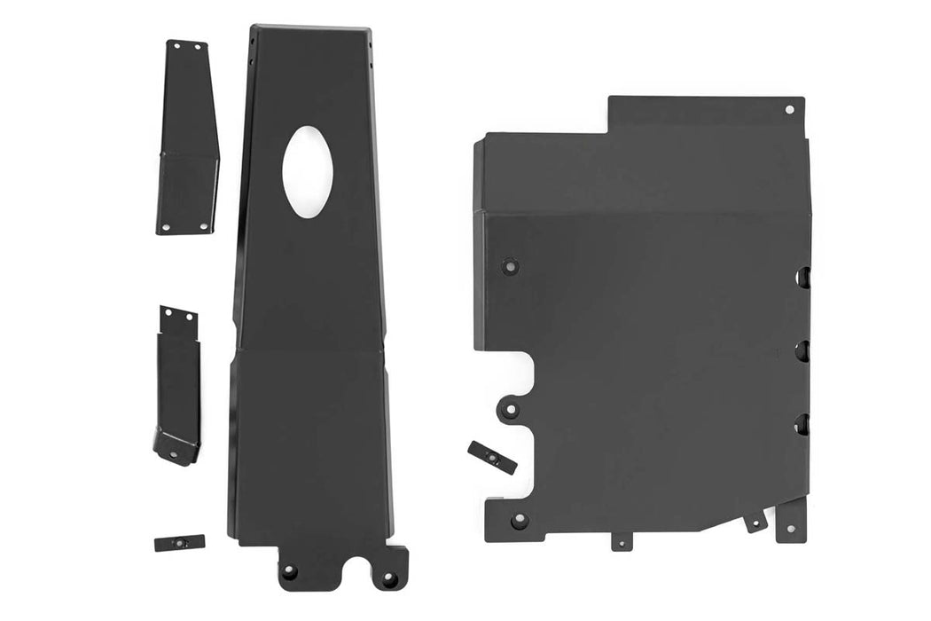 Rough Country 10616 Jeep Engine + Transfer Case Skid Plate System 18-19 JL Unlimited 3.6L Rough Country - Truck Part Superstore