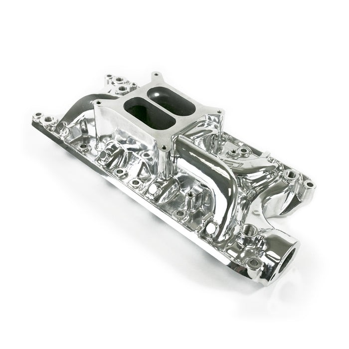 Top Street Performance 84000 Ford Small Block Carbureted Dual Plane Polished Aluminum Intake Manifold - Truck Part Superstore
